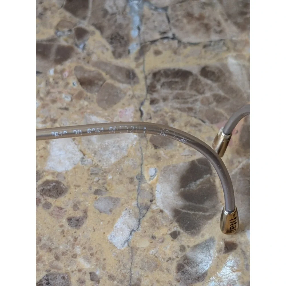 Silhouette Titan Gold Rimless Eye Glasses 7610 6051 50-21 150